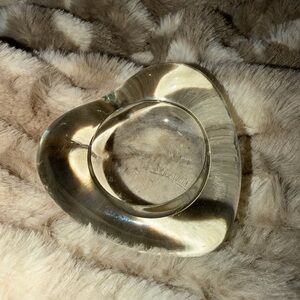 Heart-Shaped Glass Candle Holder